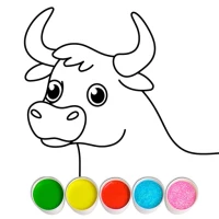 Farm Animals Coloring Game