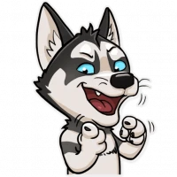 Husky Stickers For WASticker