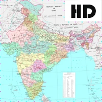 India Political Map With State