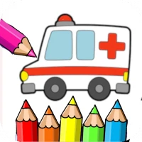 Coloring Ambulance Cars