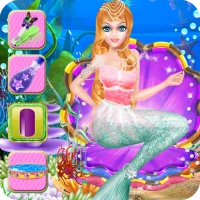 Mermaid Girl Nails Salon Games