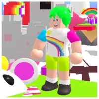 Obby Unicorn Parkour Rainbow