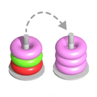 Color Hoop stack: 3D sort game