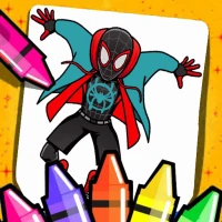 Spider Boy Rope Coloring Book