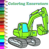 Excavator Coloring