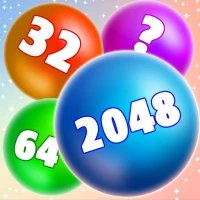 2048 Marble Mania Merge Balls