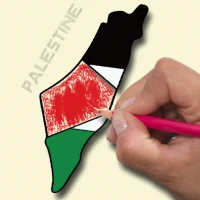 PALESTINE Flag Coloring Game