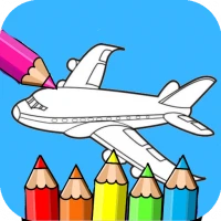 airplane cartoon coloring