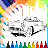 Car colouring game color paint