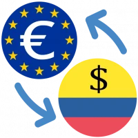 Euro to Colombian peso