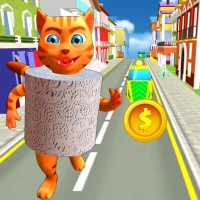 Toilet Paper Cat Run