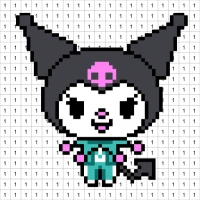 Happy Pixel Art 456 Coloring