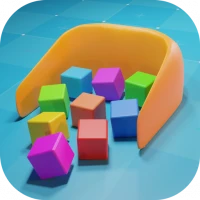 Collect Color Cubes Puzzle 3D