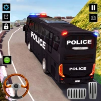 US Police Bus Driving Games 3D