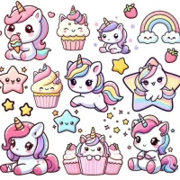 Cute Unicorn Stickers