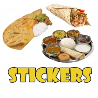 Indian Food Stickers