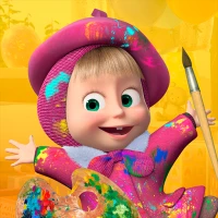 Masha and the Bear Coloring